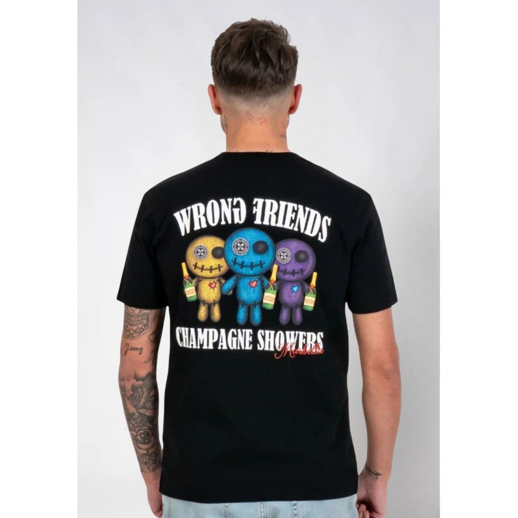 WRONG FRIENDS RENO T-SHIRT T-SHIRTS BLACK