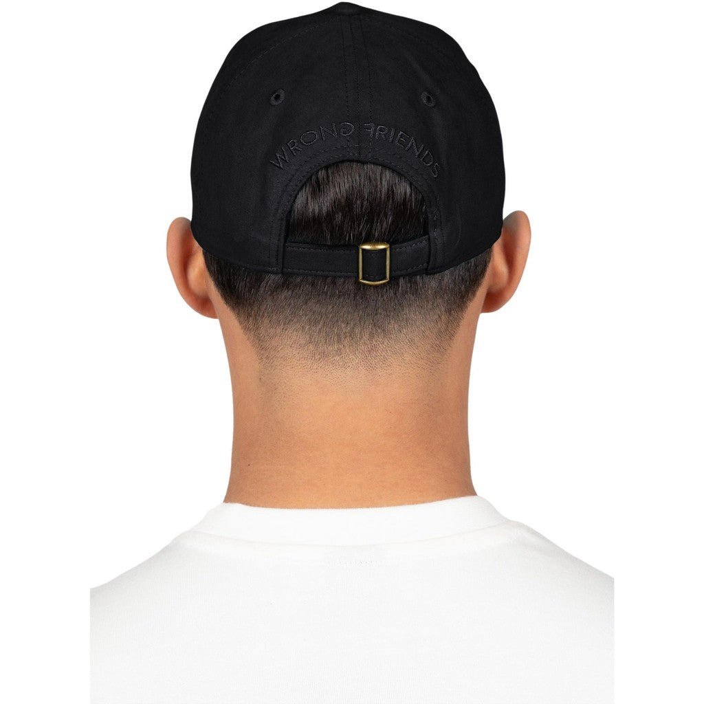 WRONG FRIENDS SACRAMENTO SUEDE CAP CAPS BLACK