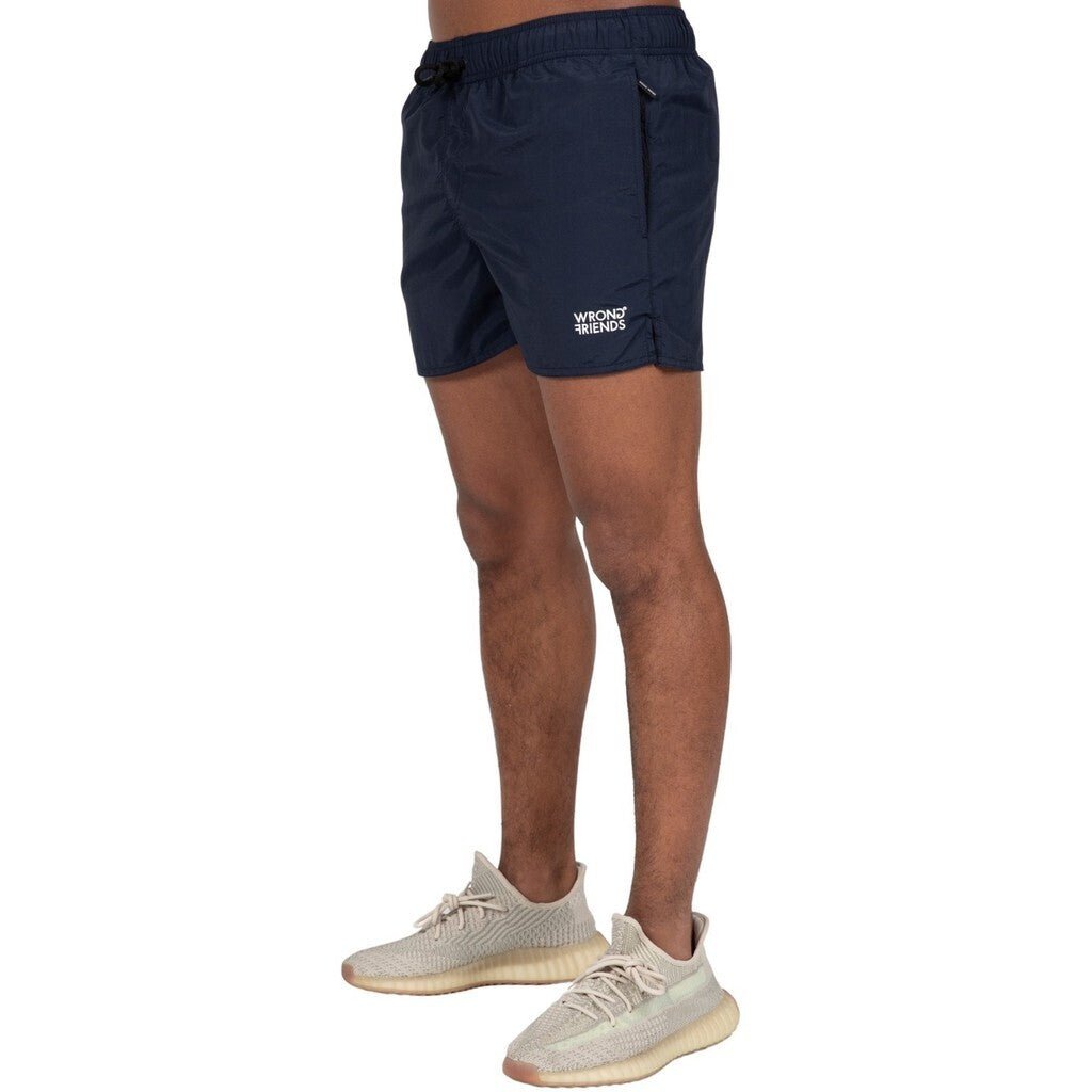SAINT TROPEZ (SWIM) SHORTS - BLUE - WRONG FRIENDS