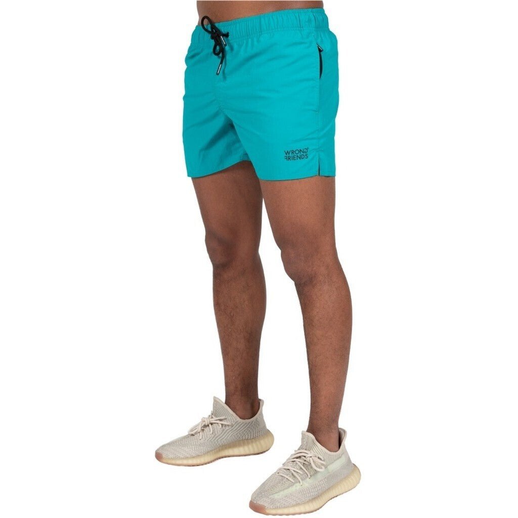 SAINT TROPEZ (SWIM) SHORTS - TURQUOISE - WRONG FRIENDS