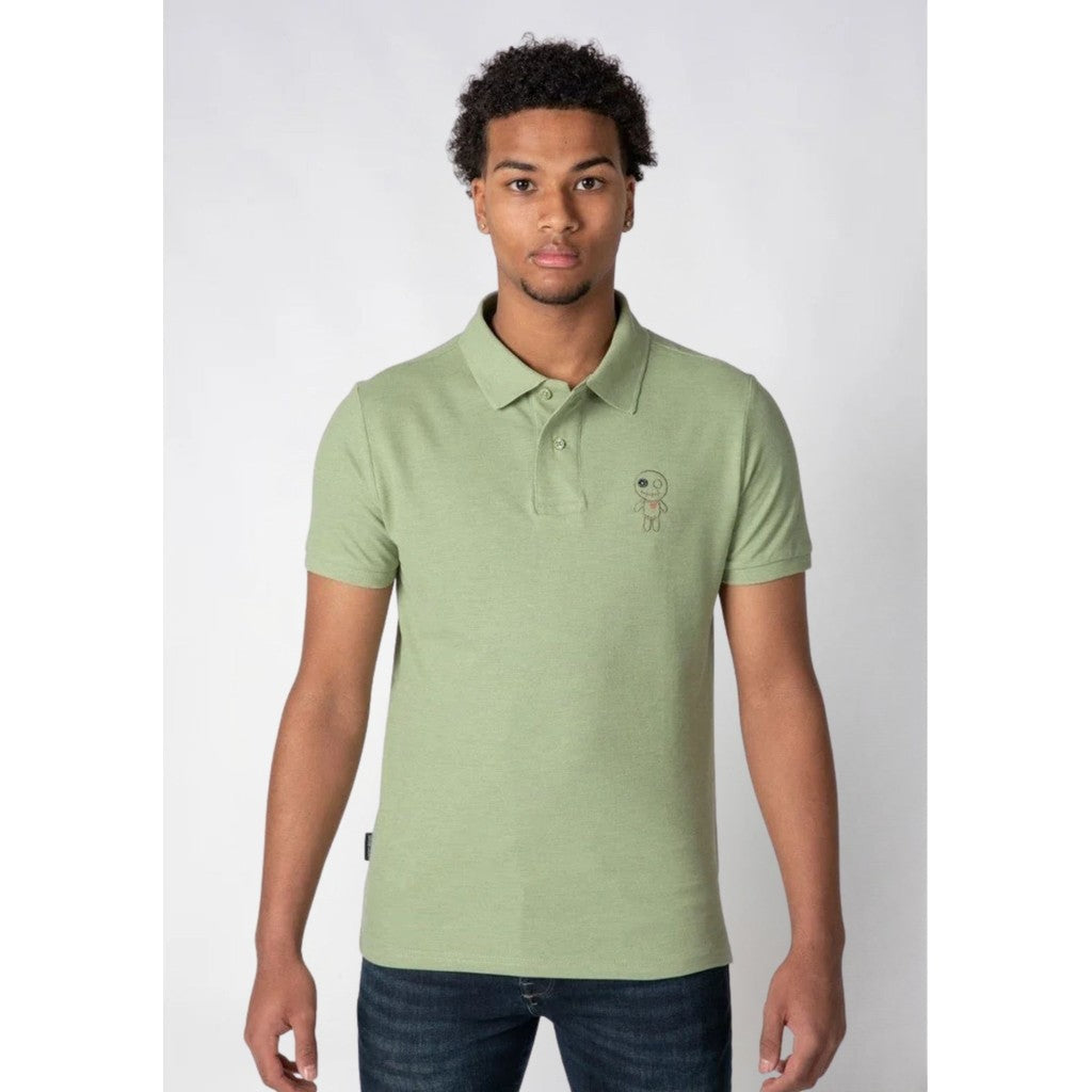 WRONG FRIENDS SICILIA POLO T-SHIRT POLO'S GREEN