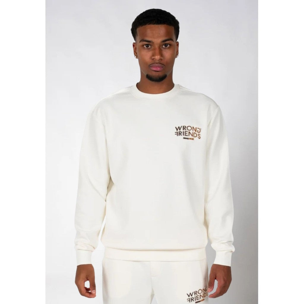 WRONG FRIENDS SIMI VALLEY SWEATER SWEATERS BEIGE/BROWN