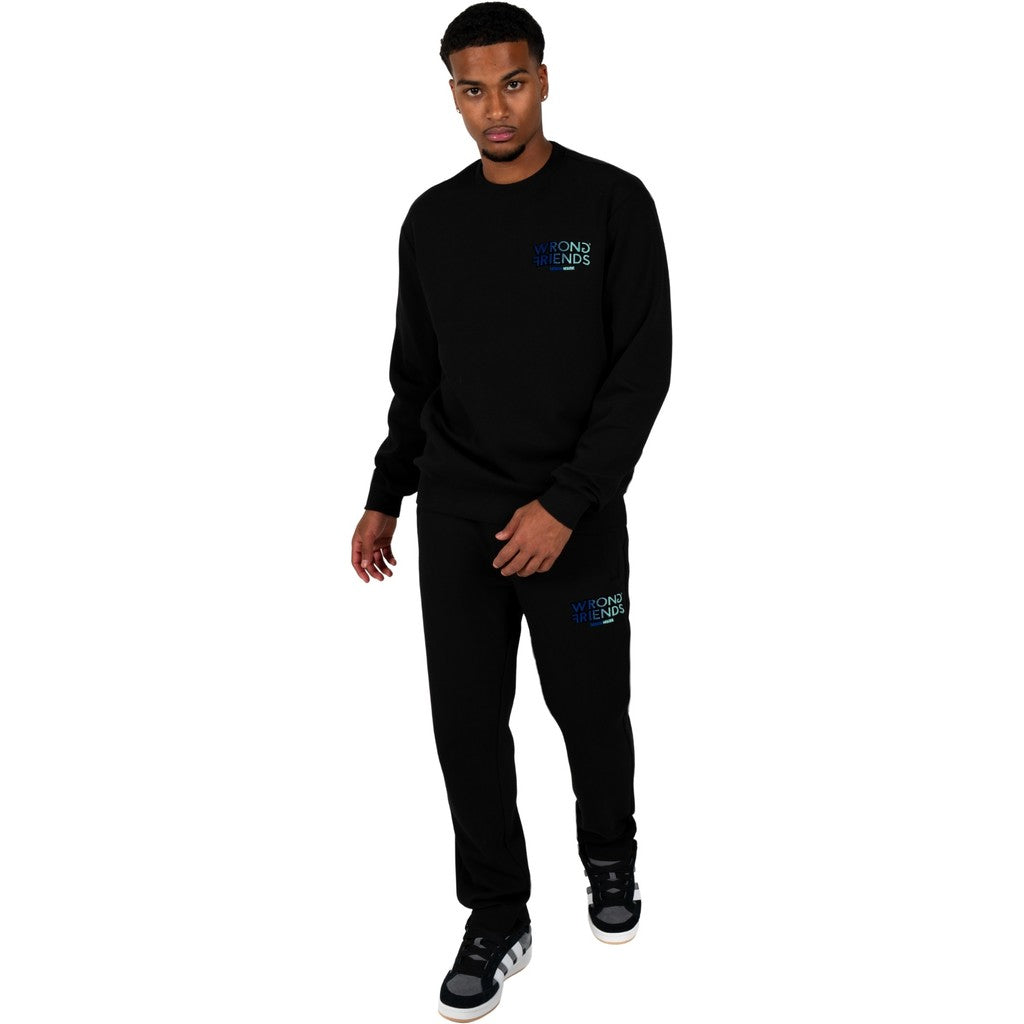 WRONG FRIENDS SIMI VALLEY SWEATER SWEATERS BLACK/BLUE