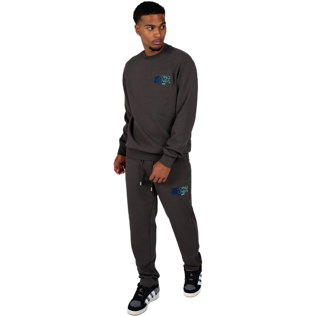WRONG FRIENDS SIMI VALLEY SWEATER SWEATERS GREY/BLUE