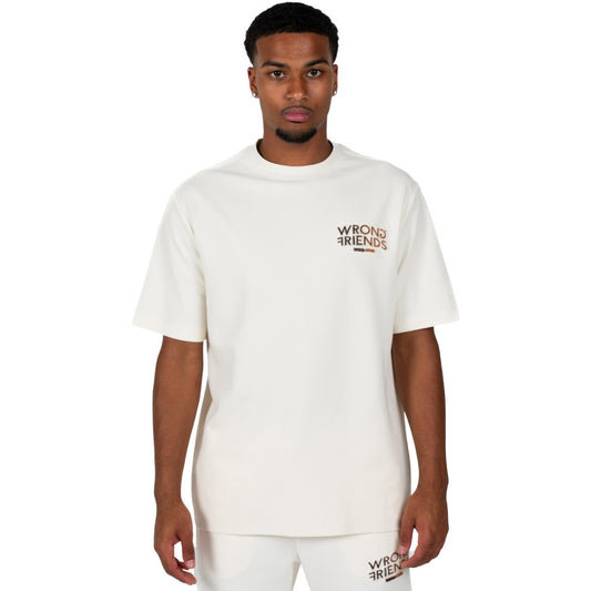 WRONG FRIENDS SIMI VALLEY T-SHIRT T-SHIRTS BEIGE/BROWN