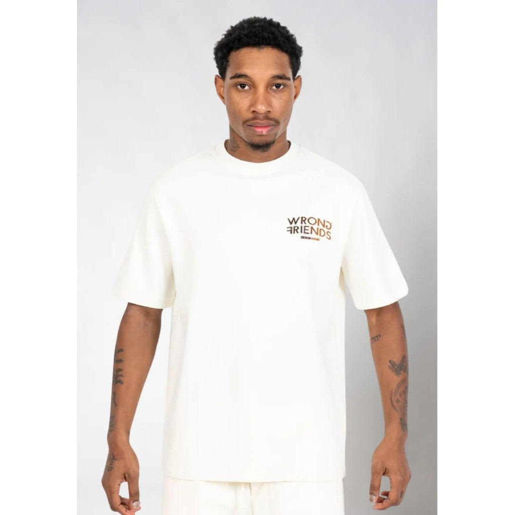 WRONG FRIENDS SIMI VALLEY T-SHIRT T-SHIRTS BEIGE/BROWN