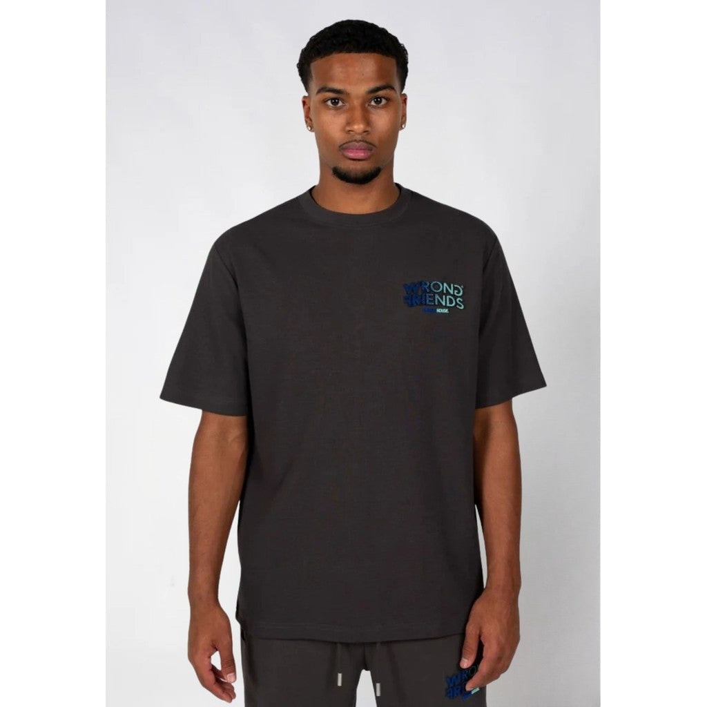 WRONG FRIENDS SIMI VALLEY T-SHIRT T-SHIRTS GREY/BLUE