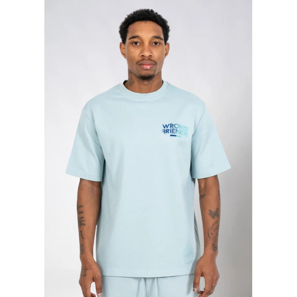 WRONG FRIENDS SIMI VALLEY T-SHIRT T-SHIRTS LIGHT BLUE