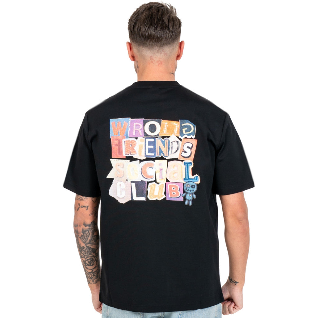WRONG FRIENDS SOCIAL CLUB T-SHIRT T-SHIRTS BLACK