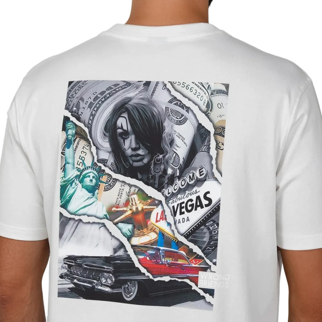 WRONG FRIENDS SPRING VALLEY T-SHIRT T-SHIRTS COCONUT WHITE