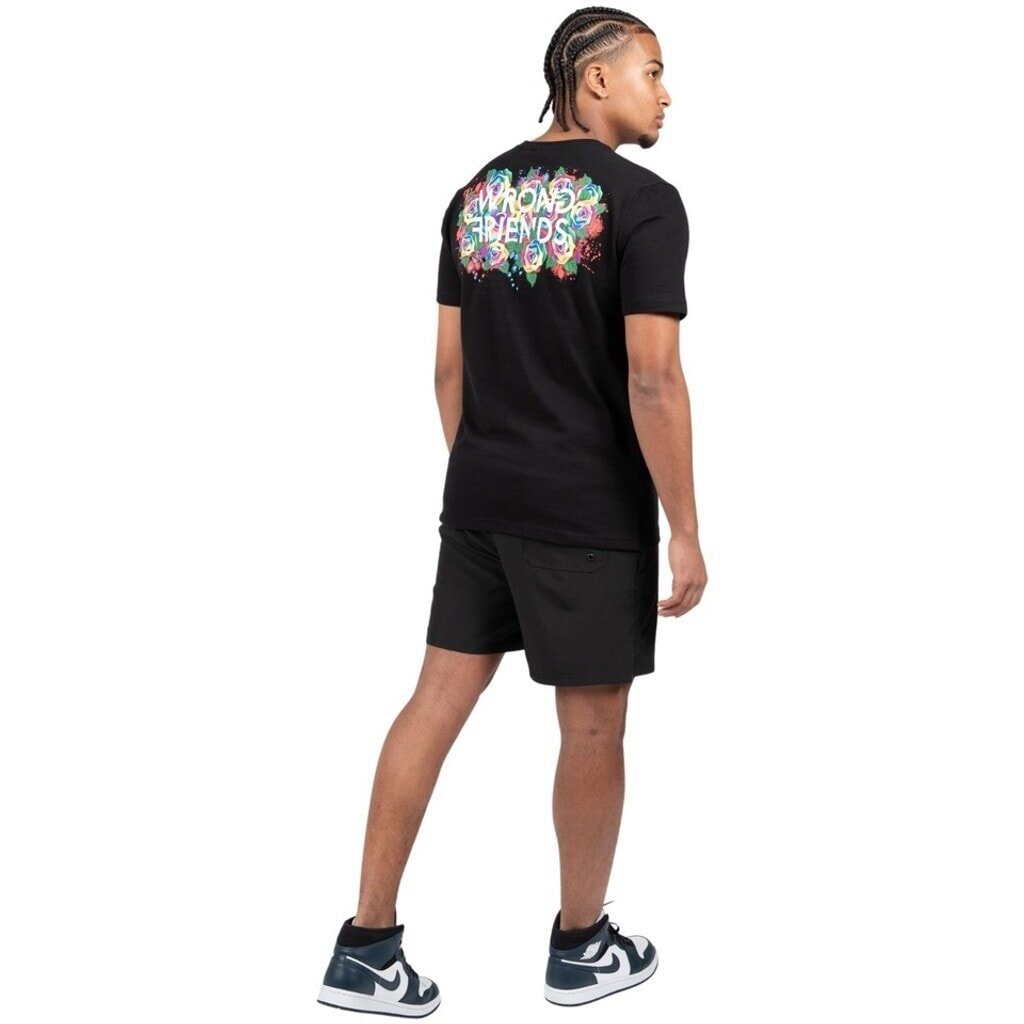 WRONG FRIENDS TAMBA ROSES T-SHIRT T-SHIRTS BLACK
