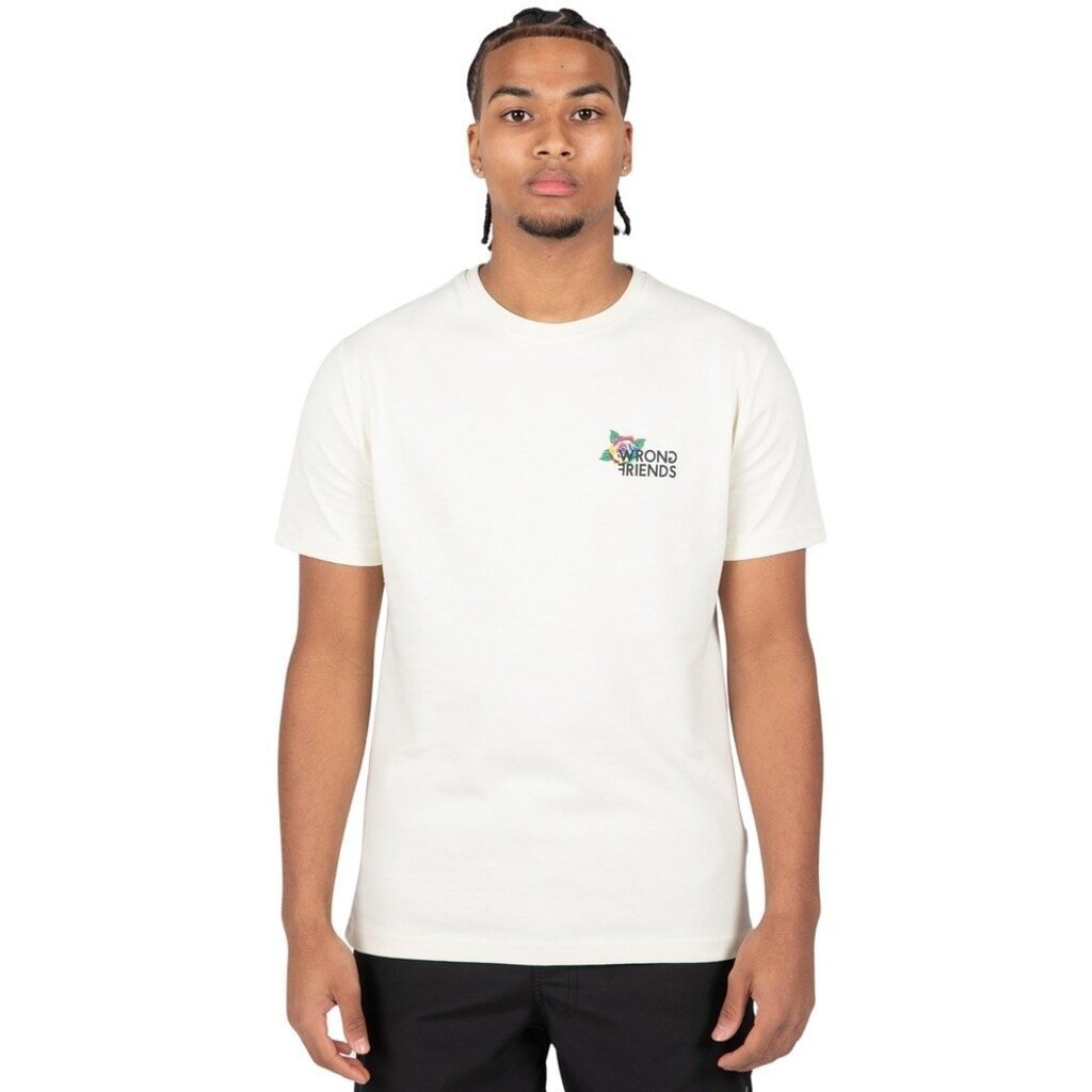 WRONG FRIENDS TAMBA ROSES T-SHIRT T-SHIRTS COCONUT WHITE
