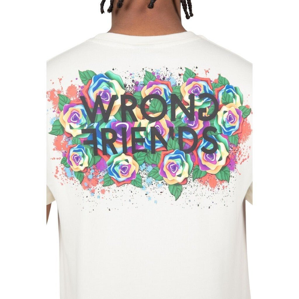 WRONG FRIENDS TAMBA ROSES T-SHIRT T-SHIRTS COCONUT WHITE