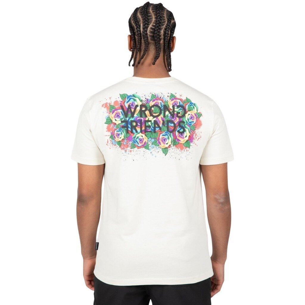 TAMBA ROSES T - SHIRT - COCONUT WHITE - WRONG FRIENDS