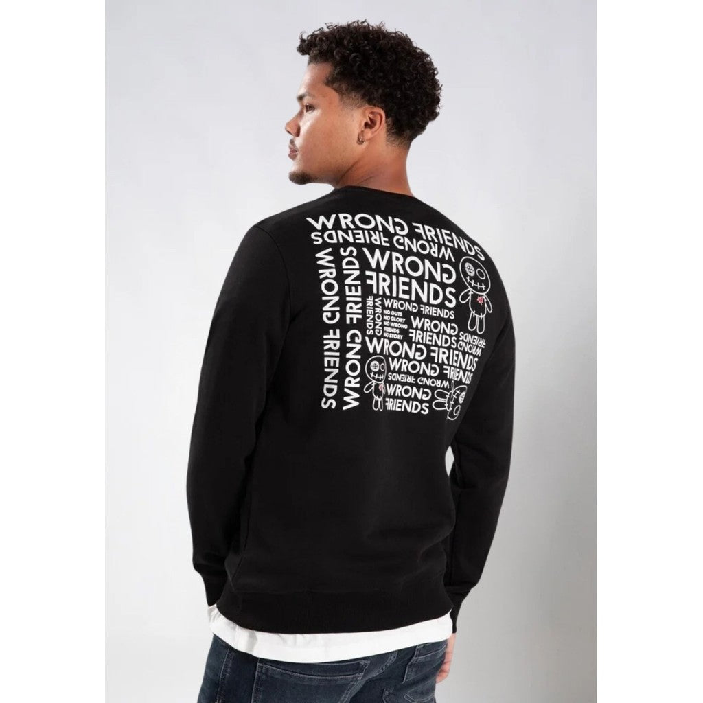 WRONG FRIENDS TAOS SWEATER SWEATERS BLACK