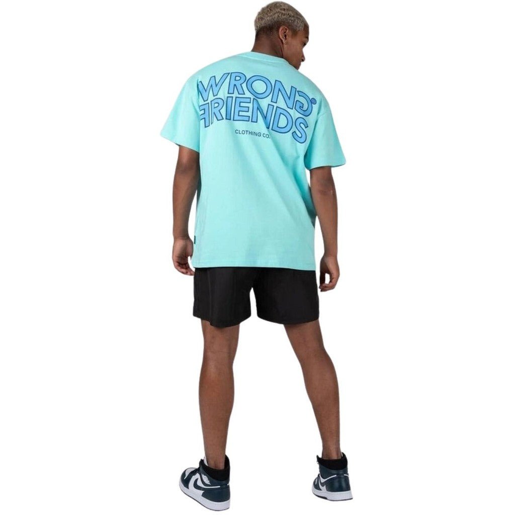 TIRANA OVERSIZED T - SHIRT - BLUE - WRONG FRIENDS