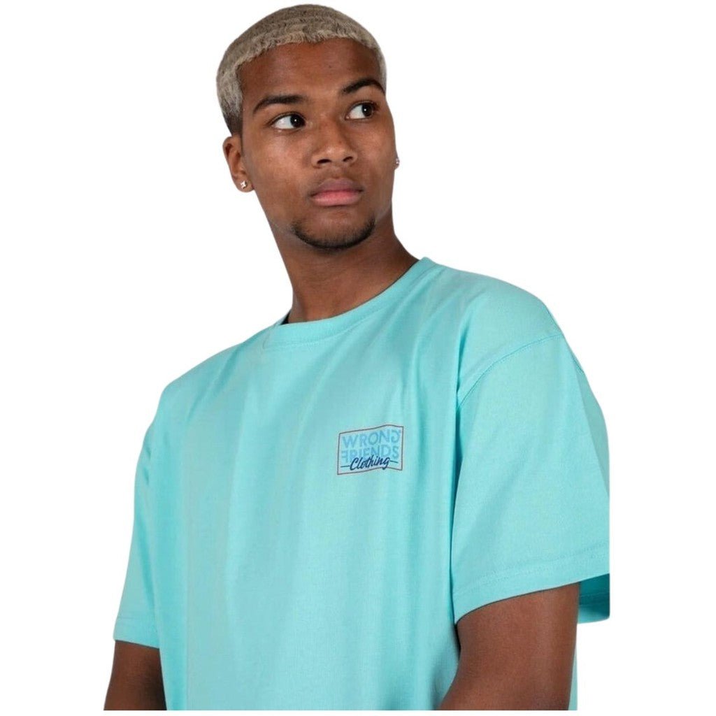 TIRANA OVERSIZED T - SHIRT - BLUE - WRONG FRIENDS