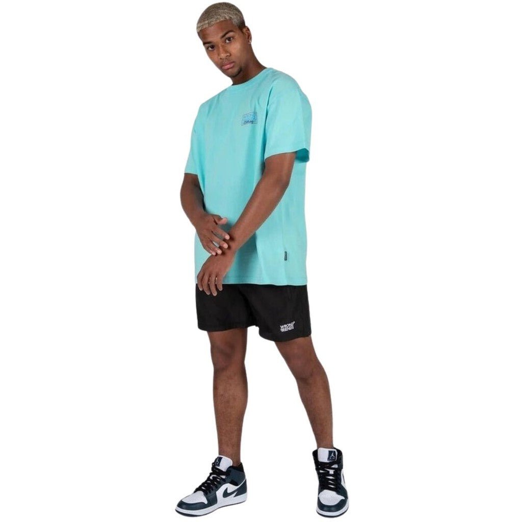 TIRANA OVERSIZED T - SHIRT - BLUE - WRONG FRIENDS