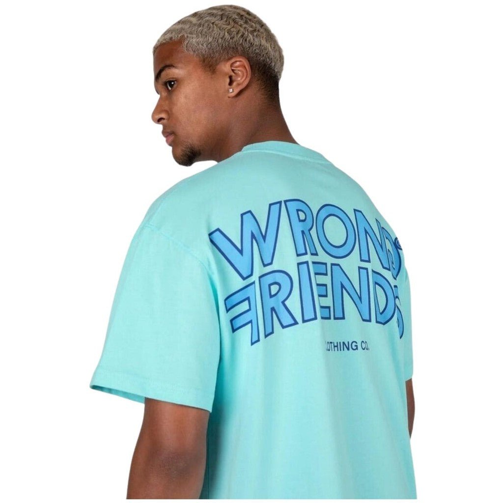 TIRANA OVERSIZED T - SHIRT - BLUE - WRONG FRIENDS