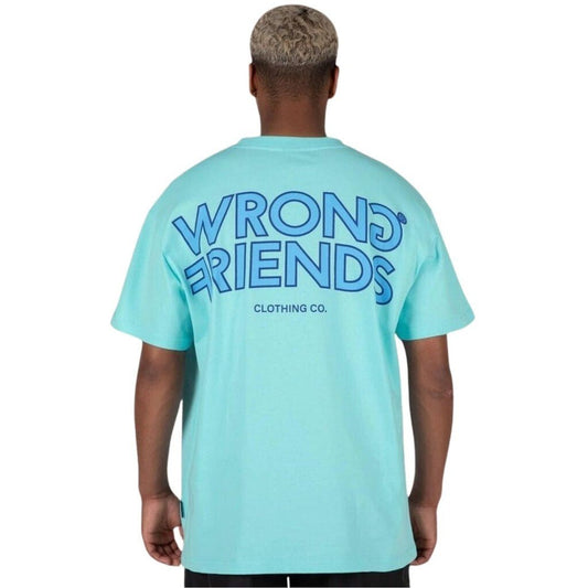 TIRANA OVERSIZED T - SHIRT - BLUE - WRONG FRIENDS