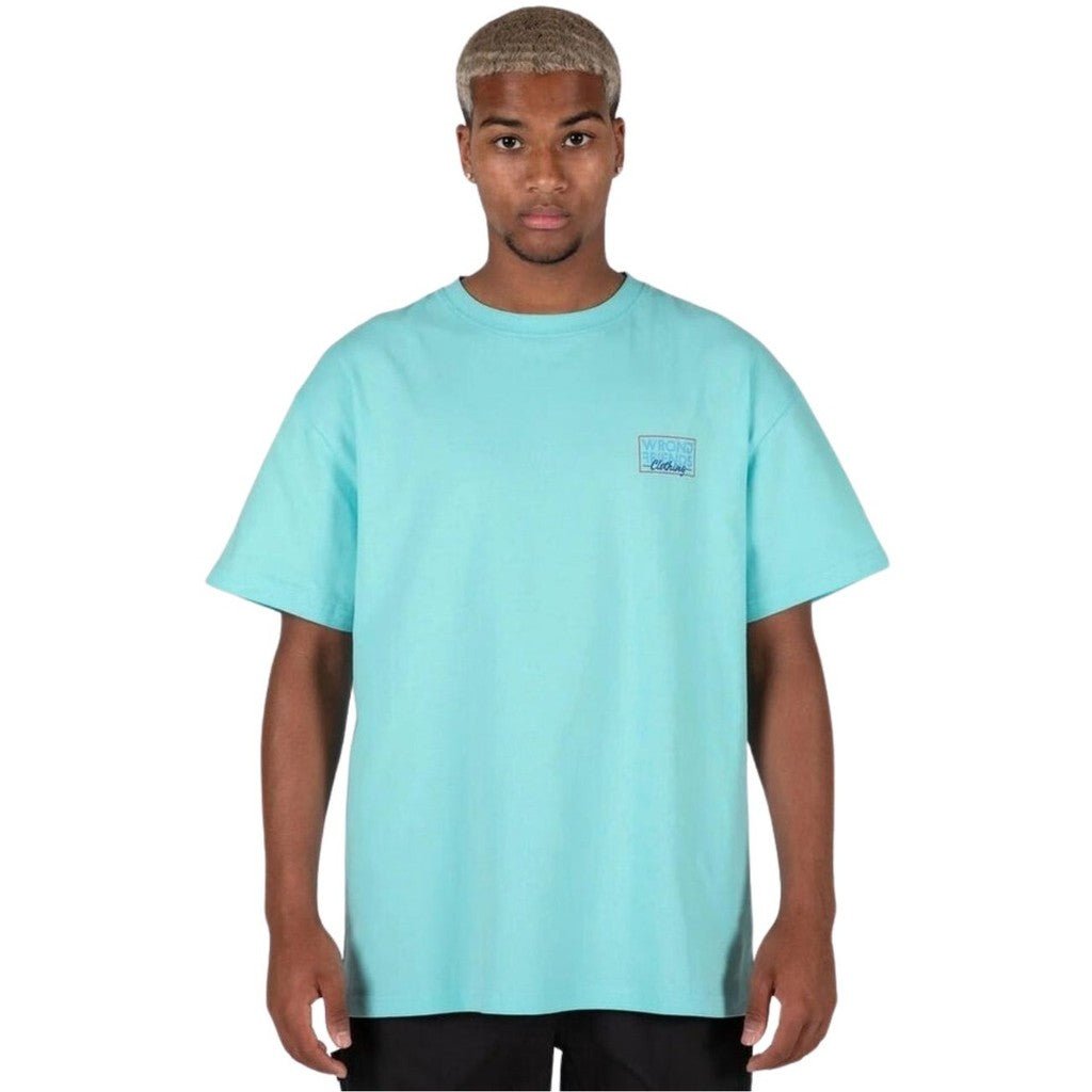 TIRANA OVERSIZED T - SHIRT - BLUE - WRONG FRIENDS