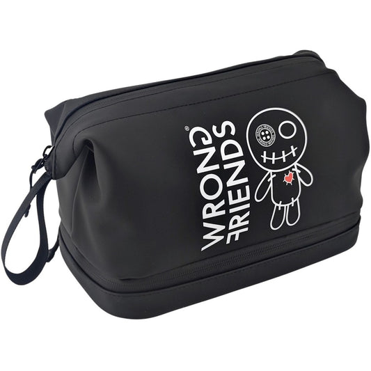 WRONG FRIENDS TOILETRY BAG ACCESSORIES BLACK