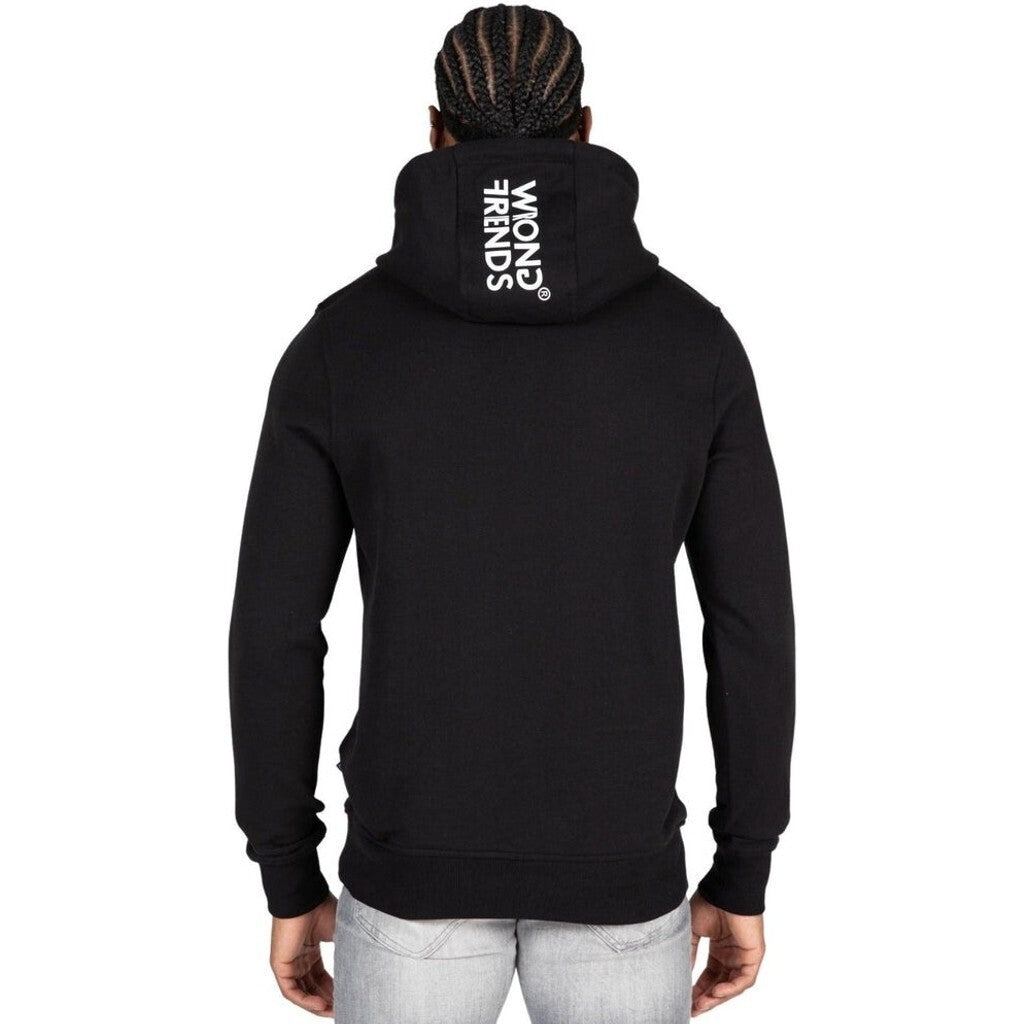 VALENCIA HOODIE - BLACK/RED - WRONG FRIENDS