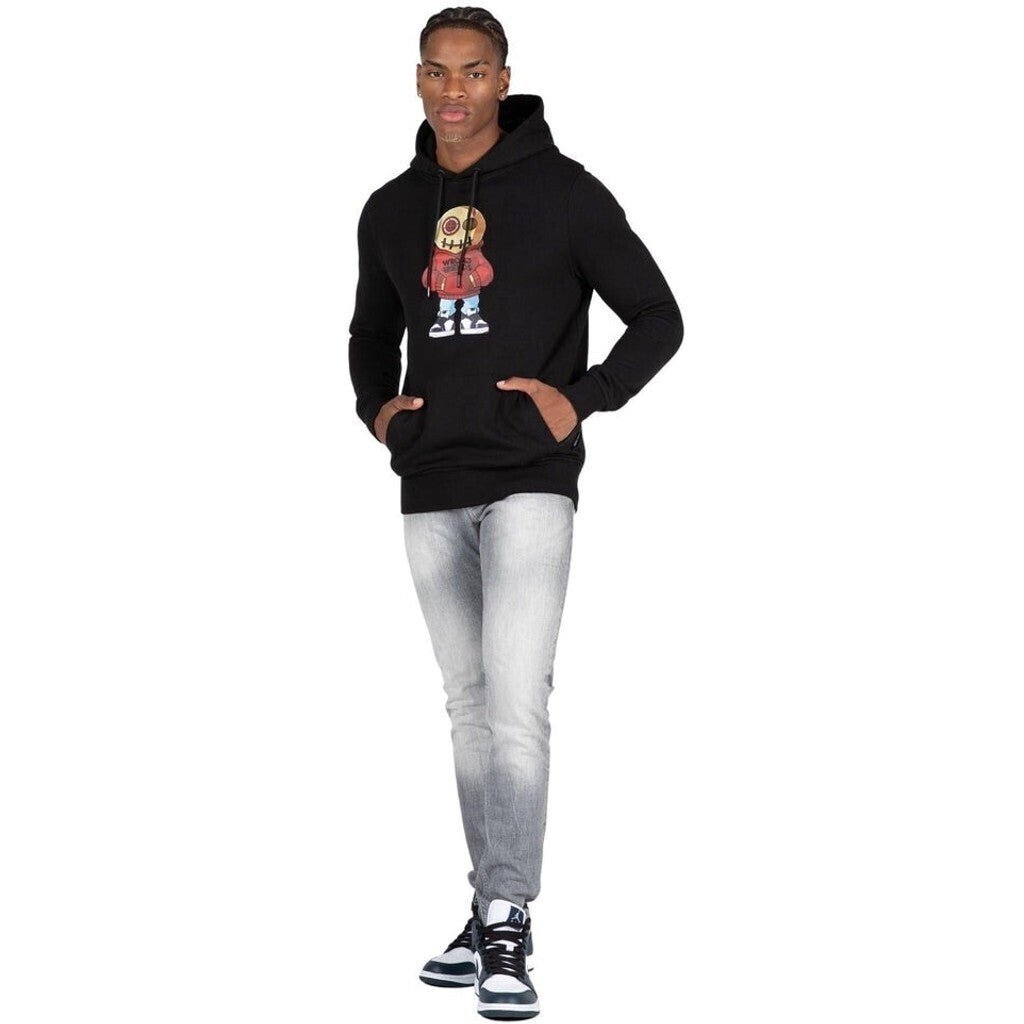 VALENCIA HOODIE - BLACK/RED - WRONG FRIENDS
