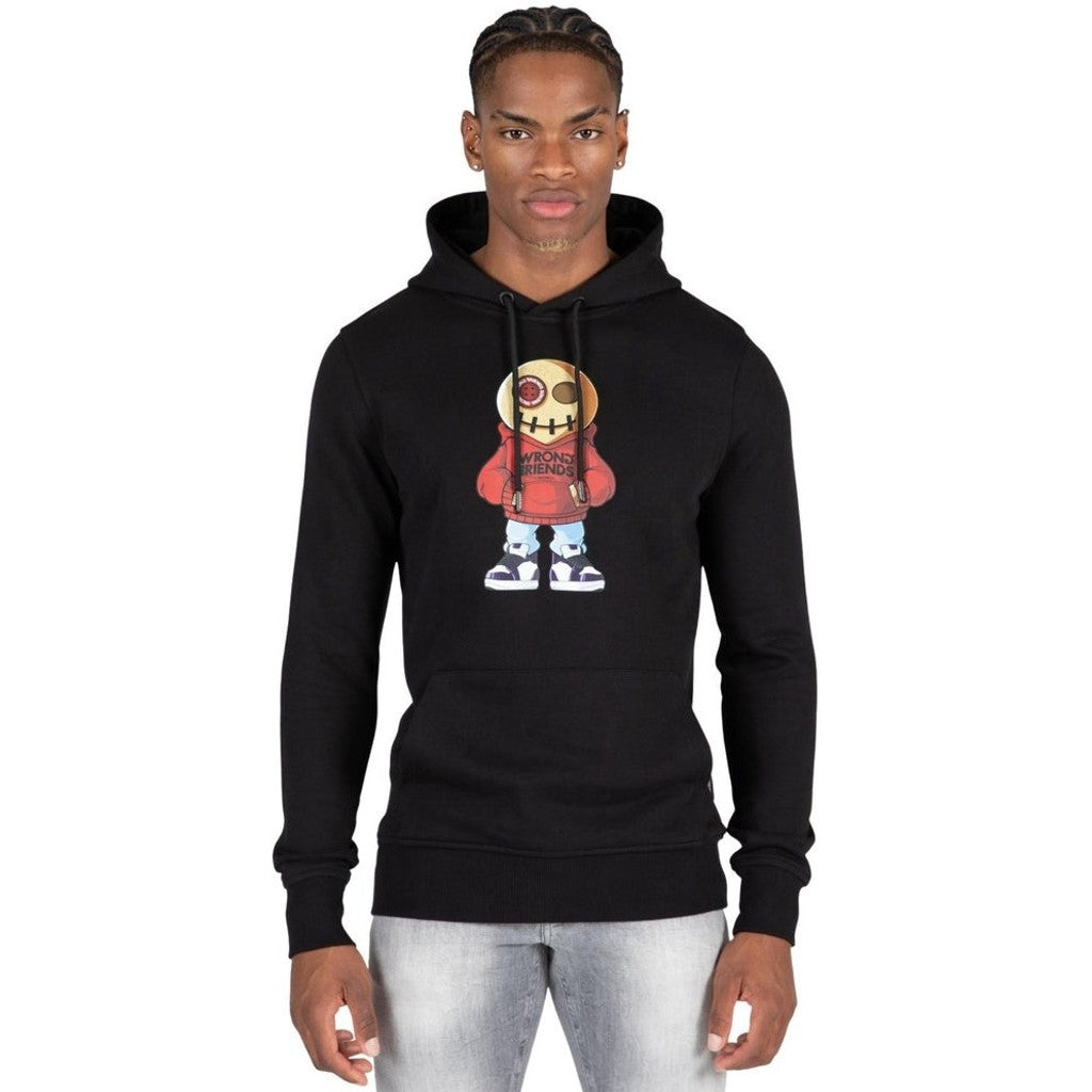 WRONG FRIENDS VALENCIA HOODIE HOODIES BLACK/RED