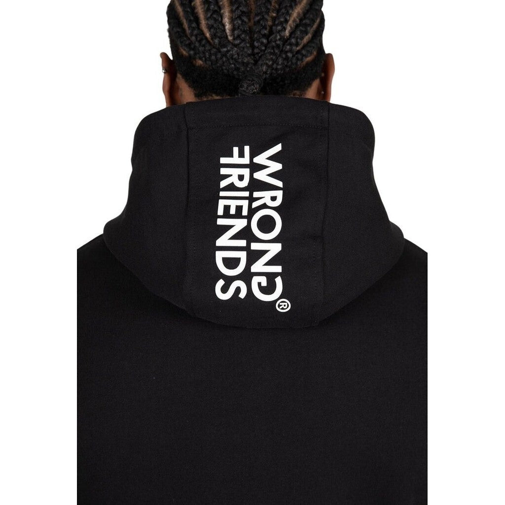VALENCIA HOODIE - BLACK/RED - WRONG FRIENDS