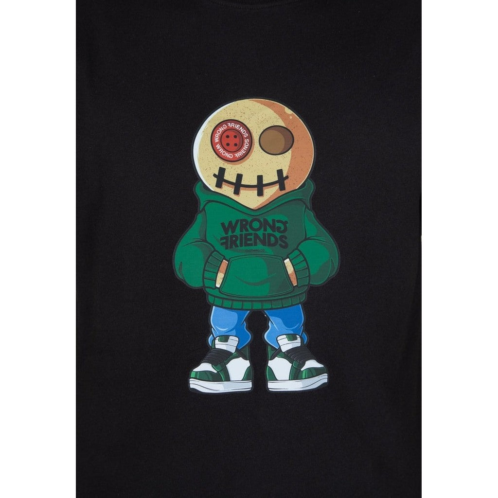 WRONG FRIENDS VALENCIA VOODOO T-SHIRT T-SHIRTS BLACK/GREEN