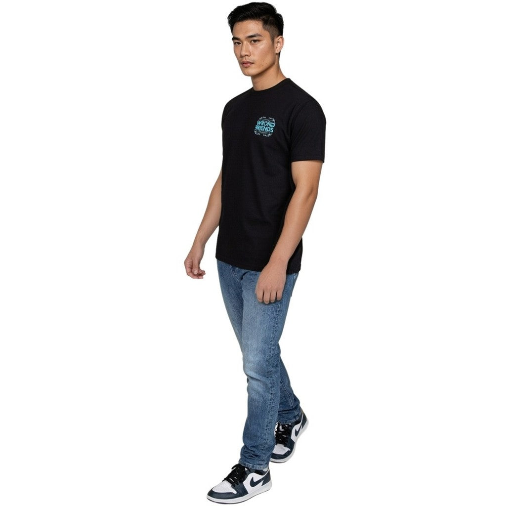 WRONG FRIENDS VARNA T-SHIRT T-SHIRTS BLACK