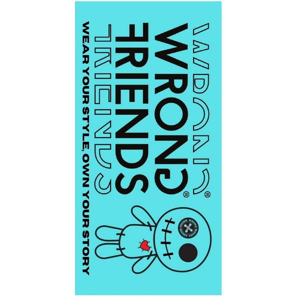 VICHY BEACH TOWEL - BLUE - WRONG FRIENDS