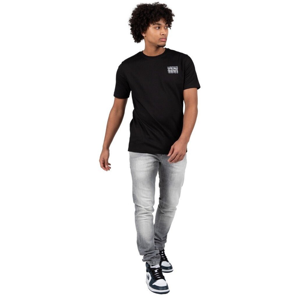VICHY T - SHIRT - BLACK - WRONG FRIENDS
