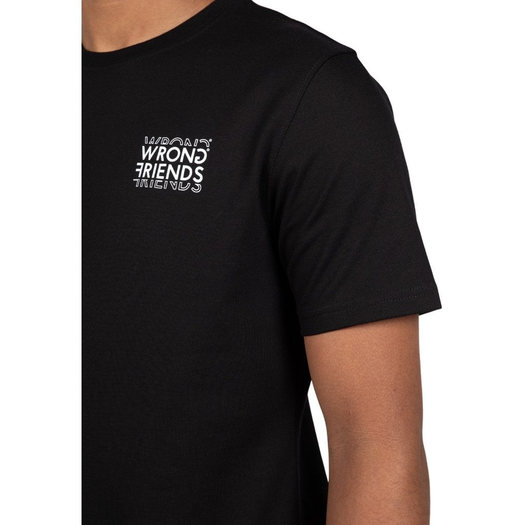 WRONG FRIENDS VICHY T-SHIRT T-SHIRTS BLACK