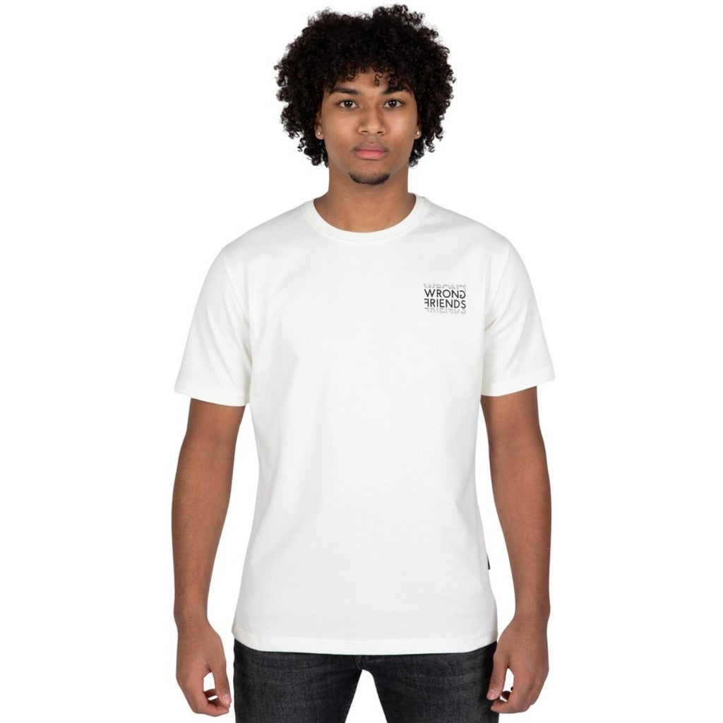 WRONG FRIENDS VICHY T-SHIRT T-SHIRTS COCONUT WHITE