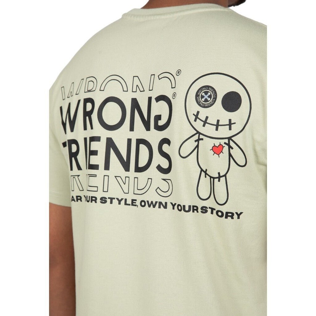 VICHY T - SHIRT - LIGHT GREEN - WRONG FRIENDS