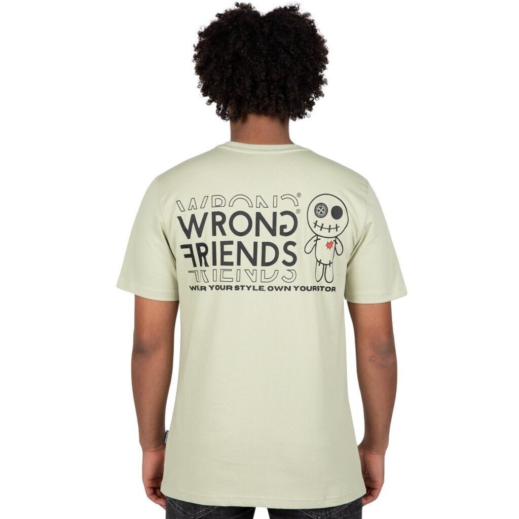 VICHY T - SHIRT - LIGHT GREEN - WRONG FRIENDS