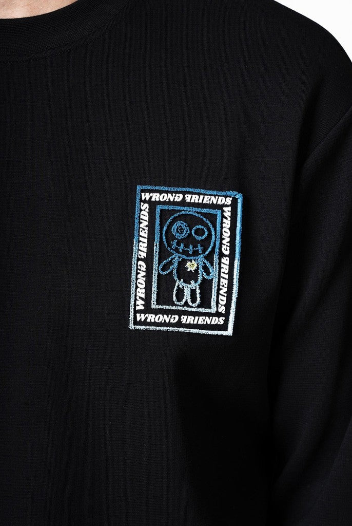 WRONG FRIENDS VIENNA SWEATER SWEATERS BLACK