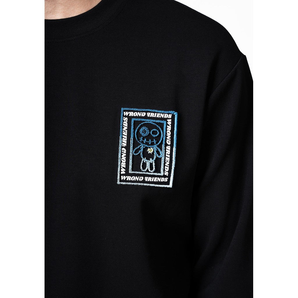 WRONG FRIENDS VIENNA SWEATER SWEATERS BLACK