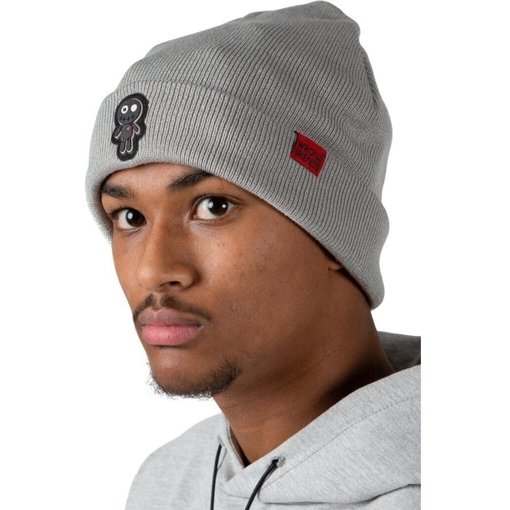 WRONG FRIENDS VOODOO BEANIE CAPS GREY