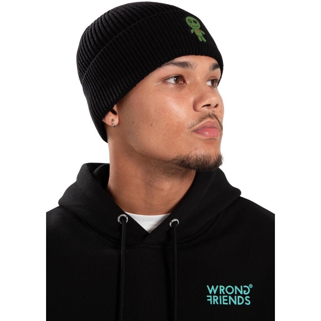 WRONG FRIENDS VOODOO BEANIE CAPS BLACK