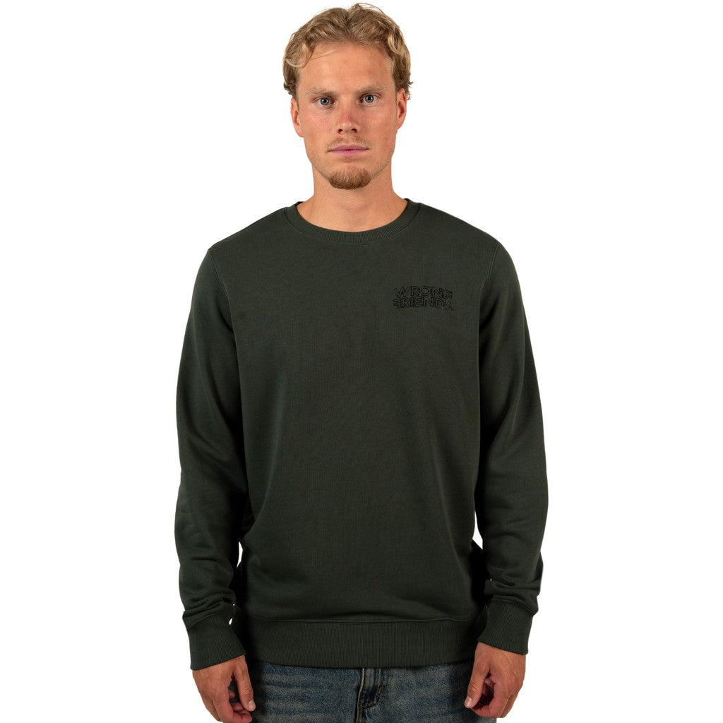 WRONG FRIENDS WALDEN SWEATER SWEATERS DARK GREEN