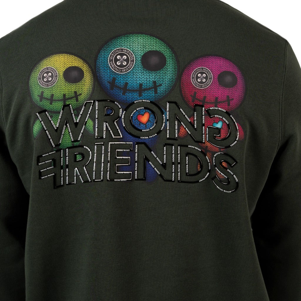 WRONG FRIENDS WALDEN SWEATER SWEATERS DARK GREEN