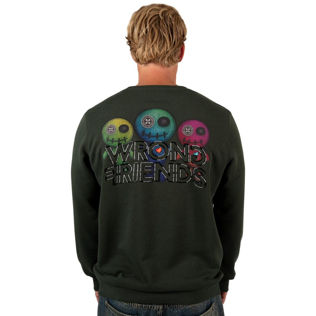 WRONG FRIENDS WALDEN SWEATER SWEATERS DARK GREEN