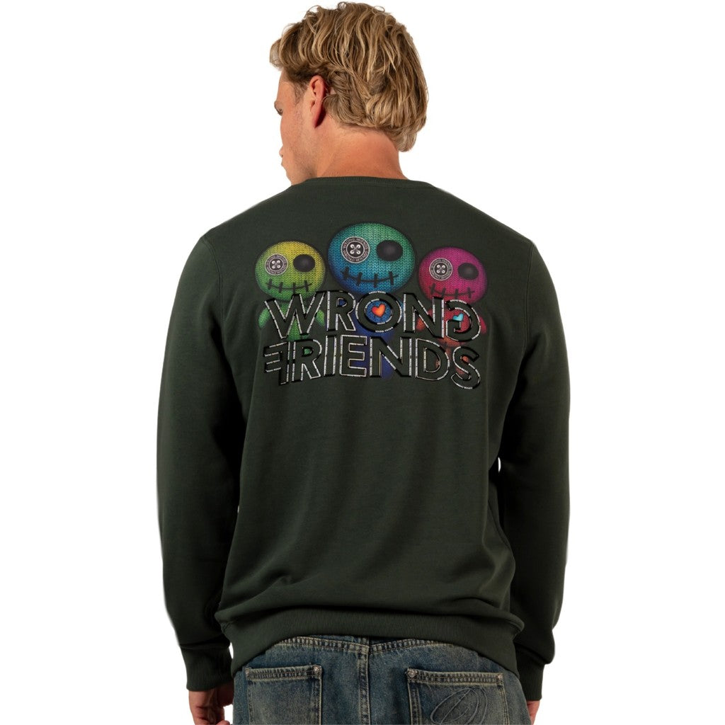 WRONG FRIENDS WALDEN SWEATER SWEATERS DARK GREEN