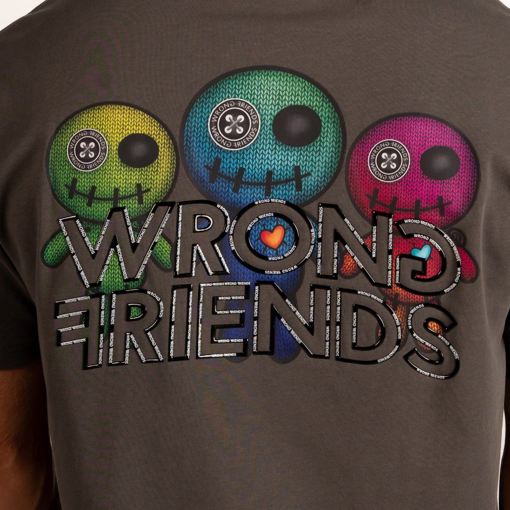 WRONG FRIENDS WALDEN T-SHIRT T-SHIRTS GREY