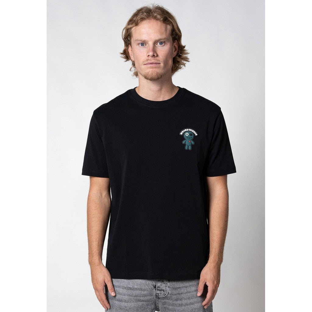 WRONG FRIENDS WARREN T-SHIRT T-SHIRTS BLACK