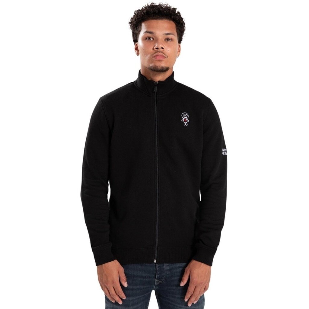WELS FULL ZIPPED SWEATER - BLACK - WRONG FRIENDS