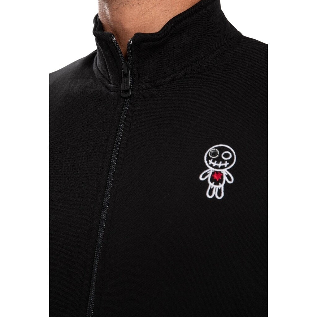 WELS FULL ZIPPED SWEATER - BLACK - WRONG FRIENDS